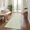 Modern Abstract Stripe Rug, Soft Low-Pile Washable Non-Slip Carpet for Living Room, Bedroom, Office - 2 of 4