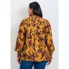 Avenue Women's Plus Size Abby Blouson Sleeve Blouse - 3 of 4