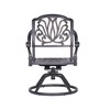 XIYUYEU 2PC Patio Dining Chairs with Cushion,Modern Outdoor Dining Chairs,26 inch Aluminum Chairs Suitable for Patio,Garden,Gray White - 3 of 4