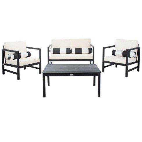 Safavieh outdoor living montez 4 piece set with accent pillows hotsell
