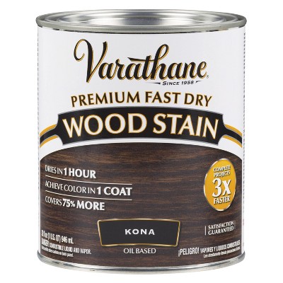 Rust-Oleum 2pk Varathane Premium Fast Dry Wood Stain Quart Kona