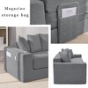 Sapphtopaz 76" 2-in-1 Couches for Living Room Convertible Sofa Bed Pull Out Sleeper Couch with 5 Pillows & 2 Cup Holders Couch Bed for Bedroom - 4 of 4