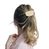 Unique Bargains Women's Double Concave Ponytail Buckle Hair Clip Gold Tone 1 Pc - 3 of 4