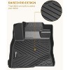 Floor Mats for 2018-2023 Toyota Tacoma Double Cab, TPE All Weather Custom Fit Front 1st & 2nd Row Floor Mats Liner - 3 of 4