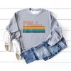 Simply Sage Market Women's Graphic Sweatshirt Retro Fall Stripes - 2 of 2
