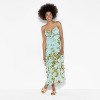 Women's Tie Front Ruffle Midi A-Line Dress - Wild Fable™ Blue - 2 of 3
