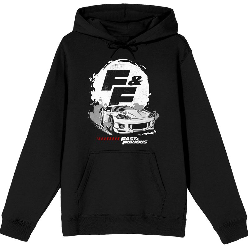 The Fast & The Furious Car Logo Men's Black Sweatshirt, 1 of 3
