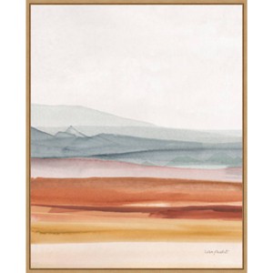 22" x 28" Sierra Hills 03 by Lisa Audit Framed Canvas Wall Art Light Brown - Amanti Art: Modern Lithograph, Sawtooth Back Mounted - 1 of 4