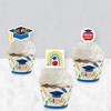 Big Dot of Happiness Elementary Grad - Cupcake Decoration - Kids Graduation Party Cupcake Wrappers and Treat Picks Kit - Set of 24 - 3 of 4