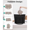 Foldable Tote Bag with Drawstring Bag, Large Tote Bag Shoulder Bag Top Handle Handbag - 4 of 4