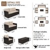 5 Piece Conversation Patio Sets with Cushions and Storage Coffee Table - 3 of 4