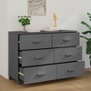 vidaXL HAMAR Dresser Dark Gray 44.5"x15.7"x31.5" Solid Wood Pine - 3 of 4