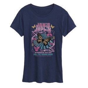 Women's - Janis Joplin - Butterfly Short Sleeve Graphic T-Shirt - 1 of 4