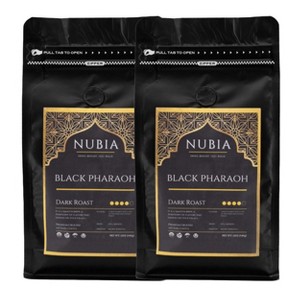 Nubia 12 oz Black Pharaoh Organic Certified Dark Roast Coffee - Pack of 2 - 1 of 4