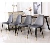 Dexmalle Set of 4 Contemporary Fabric Dining Chairs - 2 of 4