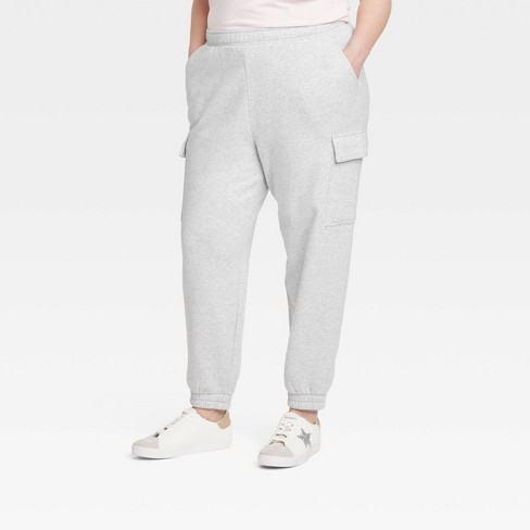 Women's High-rise Sweatpants - Universal Thread™ Heather Gray 3x