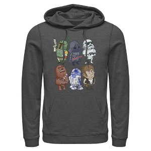 Mens Star Wars Cartoon Crew Lightweight Hoodie - 1 of 4