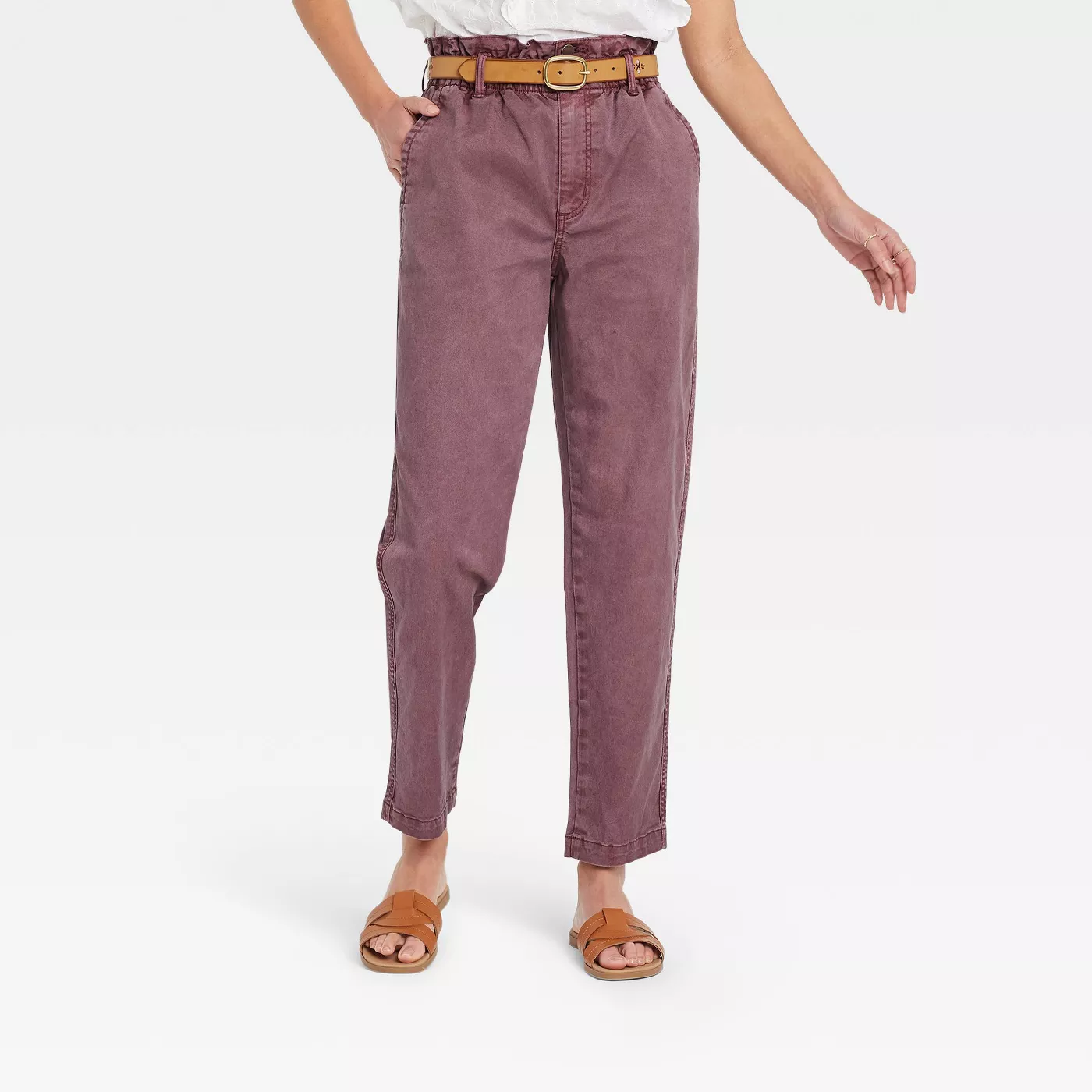 Women's High-Rise Tapered Pants - Universal Thread™ - image 1 of 4