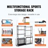 VEVOR Golf Storage Garage Organizer, 2 Golf Bag Storage Stand Holder and Other Sports Equipment Storage Rack with Baskets & Hooks, Black - 3 of 4