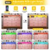 6 Drawers Dresser for Bedroom, Wooden Modern Wide Dresser with Charging Station and Led Lights Design, Large Capacity Storage Chest of Drawers - 3 of 4