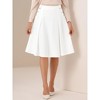 INSPIRE CHIC Women's High Waist Button Decor Vintage Pleated Flared Midi Skirt - 2 of 4