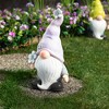 Northlight Gnome with Flower Outdoor Garden Statue - 18" - 2 of 4