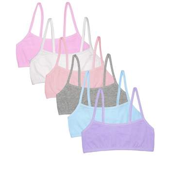 Fruit Of The Loom Girls' Bralette With Removable Pads 2-pack : Target