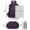 Generic Travel Backpack Purse Vegan Leather Ladies Fashion Tassel Shoulder Bag Convertible - 2 of 4