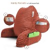 Nestl Reading Pillow for Bed with Fleece Blanket, Standard Bed Pillows for Sitting Up in Bed, Bed Rest Pillow - 3 of 4