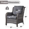 Gymojoy Outdoor Patio Chair with Table High Back Club Chair - 2 of 4
