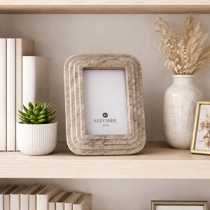 Decorative Marble Picture Frame for Entryway Display - Tabletop