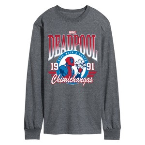 Men's - Marvel - Athletic Deadpool Long Sleeve Graphic T-Shirt - 1 of 4