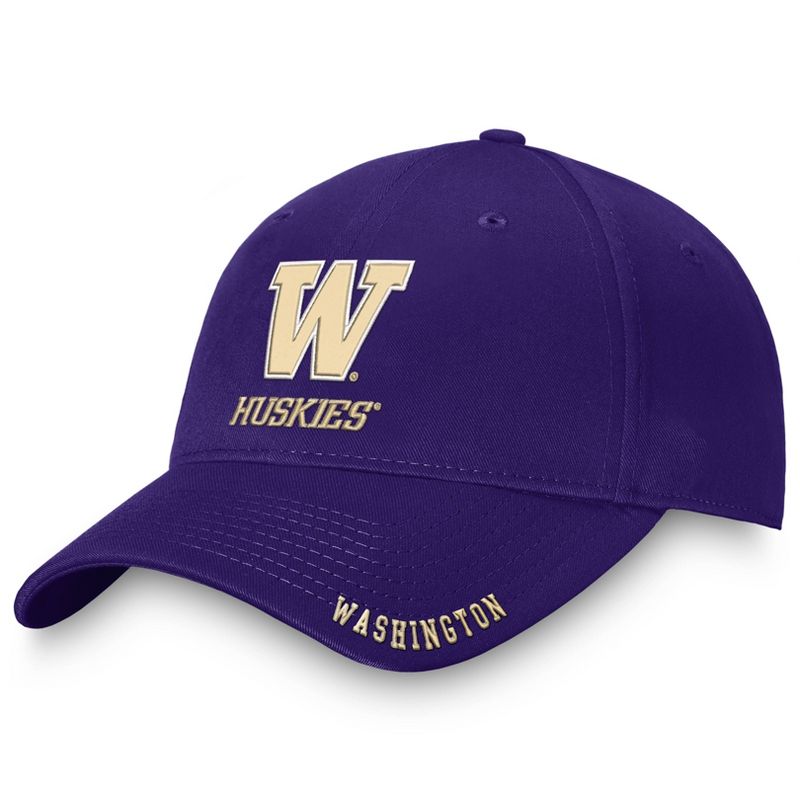 NCAA Washington Huskies Unstructured Washed Cotton Hat, 1 of 4
