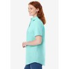 Woman Within Women's Plus Size Perfect Short Sleeve Shirt - 4 of 4