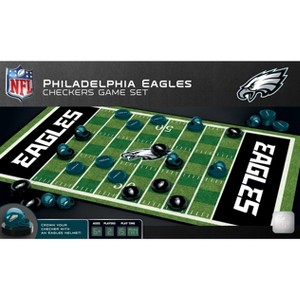 MasterPieces Officially licensed NFL Philadelphia Eagles Checkers Board Game for Families and Kids ages 6 and Up - 1 of 4