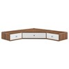 Modway Transmit 47" Corner Desk – Mid-Century Wall-Mount Office Desk with Walnut Finish and Storage Shelf - 3 of 4