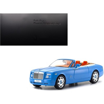 Rolls Royce Phantom Drophead Coupe Light Blue 1/18 Diecast Model Car by Kyosho