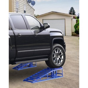 Hydraulic Car Ramps,Car Lift Service Ramps,Heavy Duty Steel Car Lift Ramp,Car Ramps High Lift, Auto Ramps for Changing Oil for Maintenance - 1 of 4