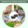 YONWAY Raised Garden Bed with Legs, Self-Watering Planter Box Raised Bed to Grow Flowers, Herbs & Vegetables, Brown - 4 of 4