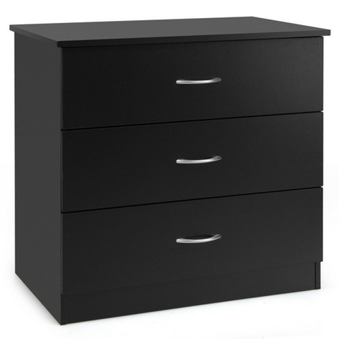 3 Drawer Organizer Black Metal With Natural Wood - Brightroom