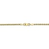 Black Bow Jewelry 2mm, 10k Yellow Gold Diamond Cut Solid Rope Chain Anklet - 3 of 4