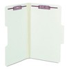 Smead SuperTab Pressboard Fastener Folders with Two SafeSHIELD Fasteners, 2" Expansion, Legal Size, Gray-Green, 25/Box - 2 of 4