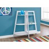 Bookshelf, Bookcase, Etagere, 3 Tier, 48"h, Office, Bedroom, White Laminate, Contemporary, Modern - 2 of 4