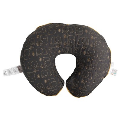 Photo 1 of Boppy Luxe Feeding and Infant Support Pillow - Charcoal/Gold Quilted Elephant