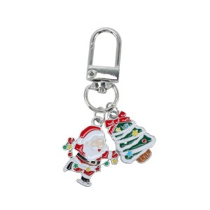 Unique Bargains Christmas Keychain Lobster Clasp Zinc Alloy Multi-colored 1 Pc - 1 of 3