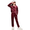 Arshiner Girls 2 Piece Outfit Sweatsuits Set Kids Velour Sweatshirts & Sweatpants Tracksuits Set for Girls - 4 of 4