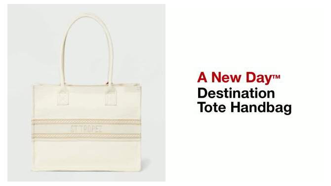 Destination Tote Handbag - A New Day™, 2 of 13, play video