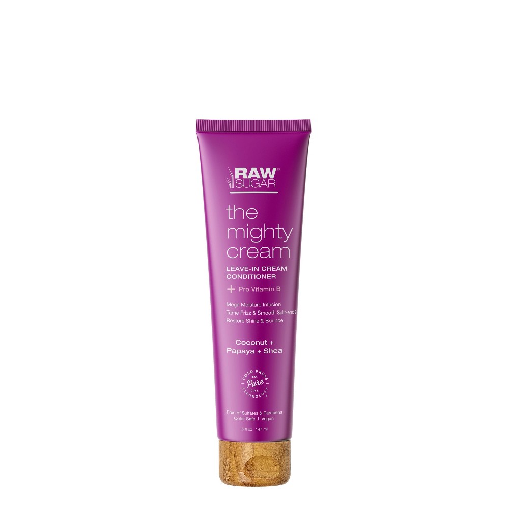 Photos - Hair Product Raw Sugar Mighty Hair Cream Leave-In Conditioner Coconut + Papaya + Shea 