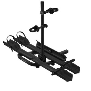Yakima OnRamp LX 3 Position Dual Tray Hitch Bike Rack with Integrated Ramp, Wheel Straps, and Lock Loop for 2 Inch Hitch Receivers, Black - 1 of 4