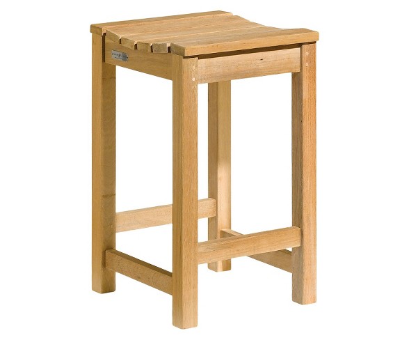 Oxford Garden Hampton Stool - Natural Shorea
